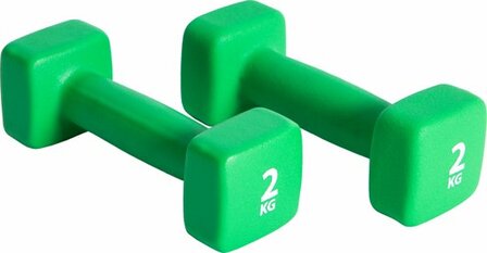 Pure2Improve Neopreen Dumbell Set 2 kg