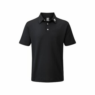 Footjoy Stretch Pique Polo Shirt Zwart